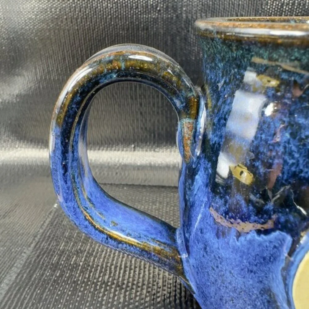 Sunset Hill Stoneware Pottery Mug Cup Wisconsin‎ Perks Of Frankfort Logo Mug Cup